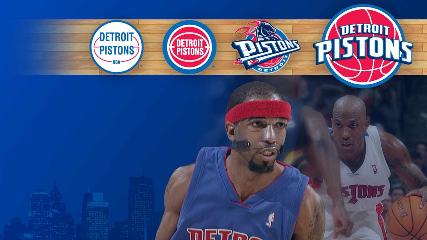 Detroit Pistons Offizielle Wallpaper #34 - 1366x768