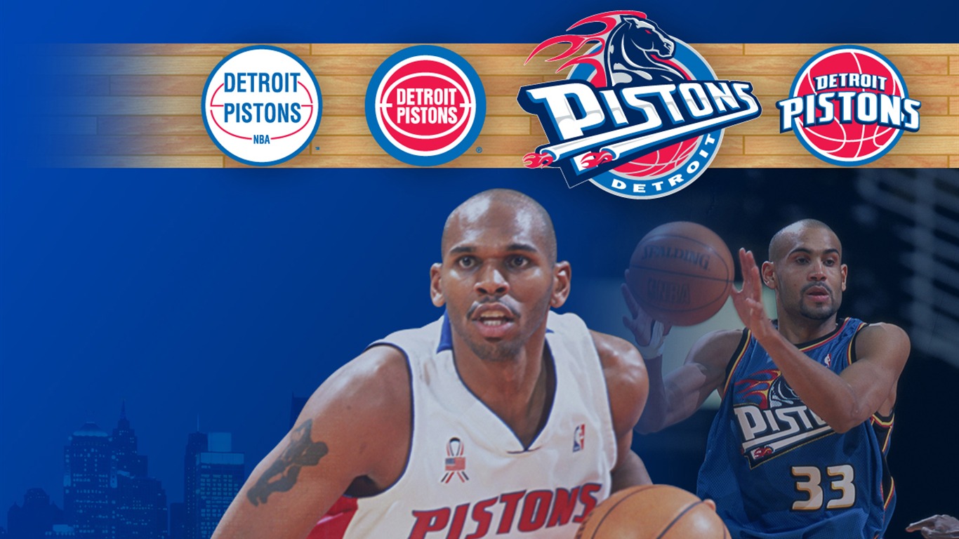 Detroit Pistons Oficiální Wallpaper #35 - 1366x768