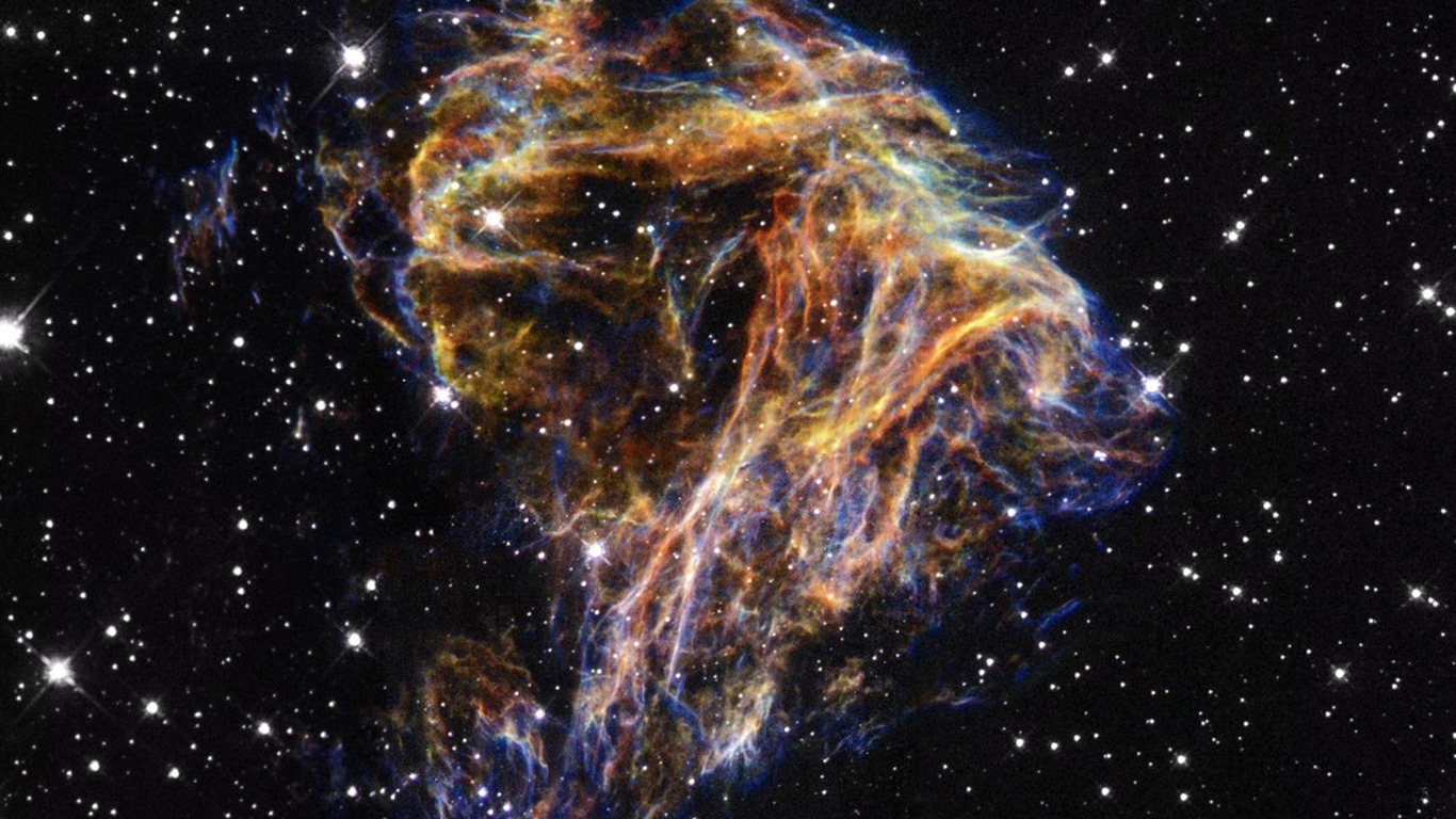 NASA의 벽지의 별, 은하 #1 - 1366x768