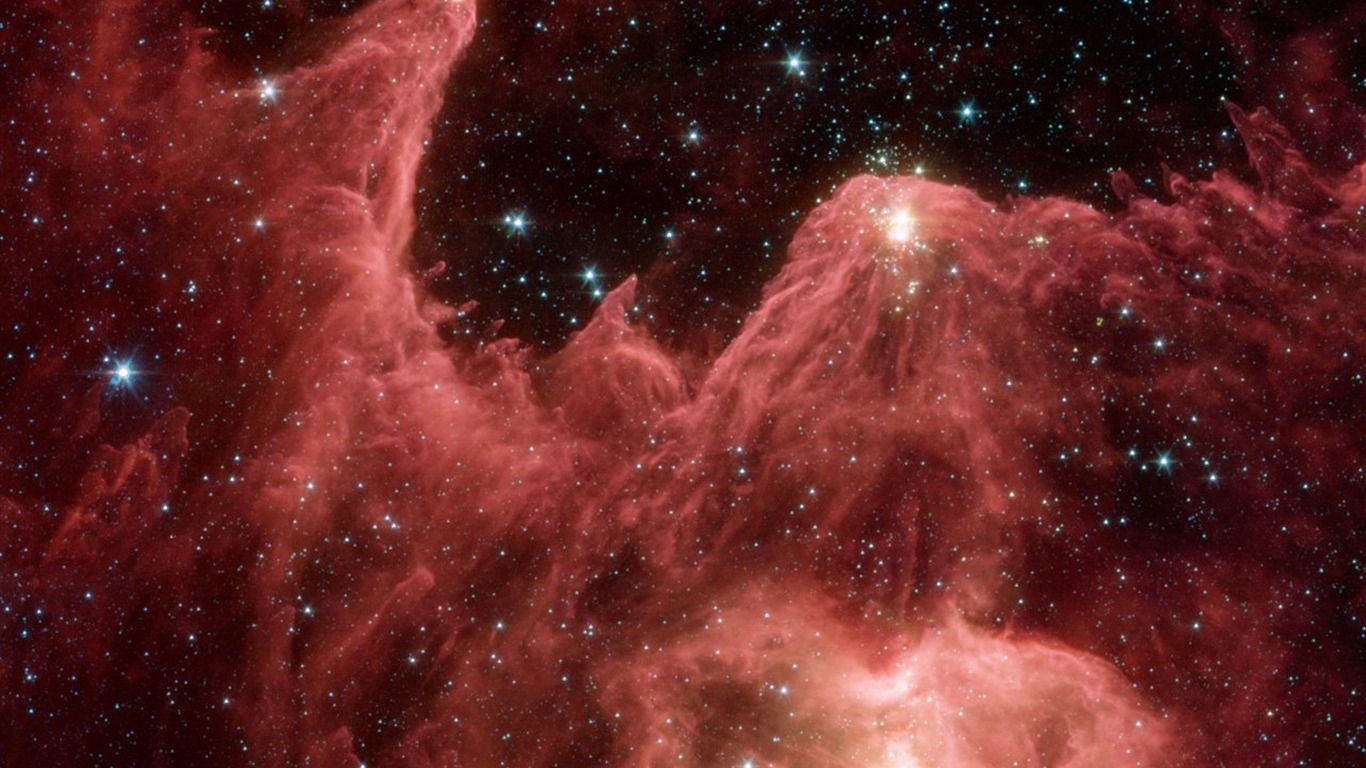 NASA의 벽지의 별, 은하 #2 - 1366x768