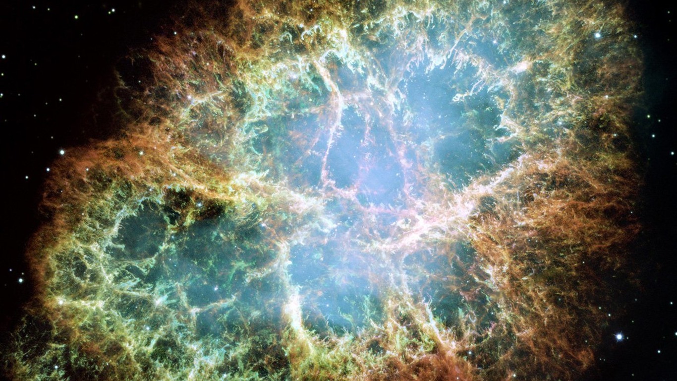 NASA의 벽지의 별, 은하 #4 - 1366x768
