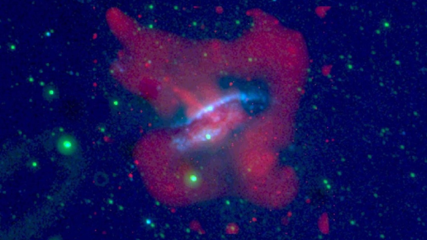 NASA의 벽지의 별, 은하 #6 - 1366x768