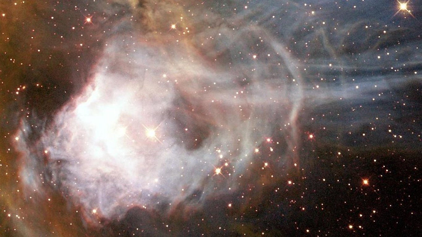 NASA의 벽지의 별, 은하 #9 - 1366x768