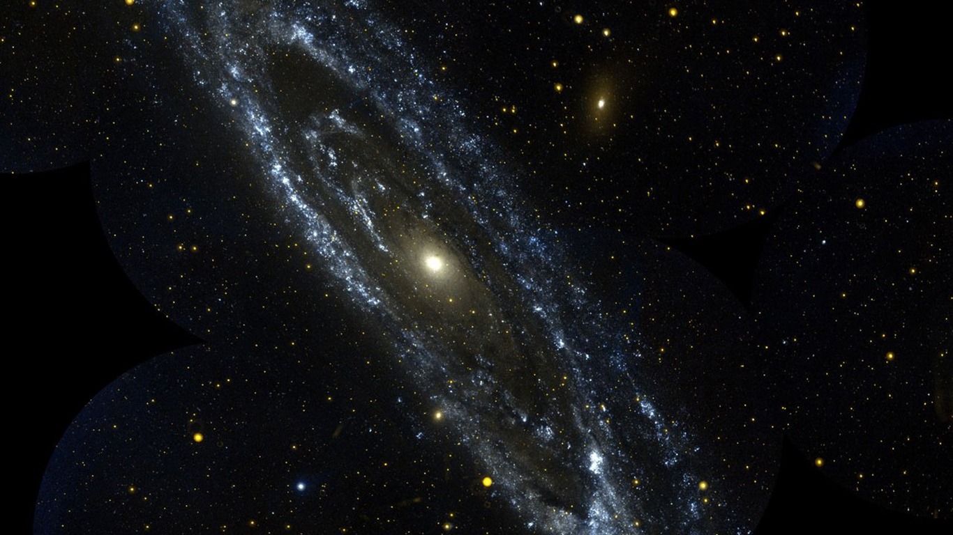 NASA의 벽지의 별, 은하 #16 - 1366x768