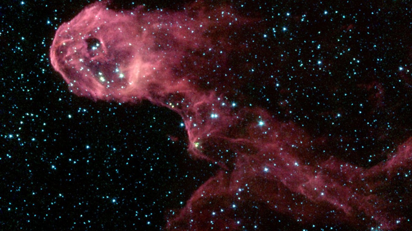 NASA의 벽지의 별, 은하 #17 - 1366x768