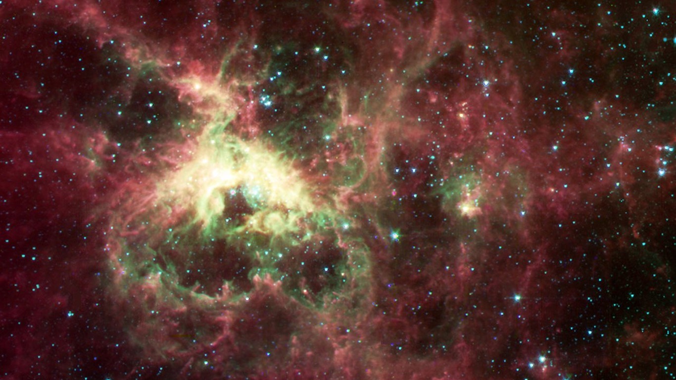 NASA의 벽지의 별, 은하 #19 - 1366x768