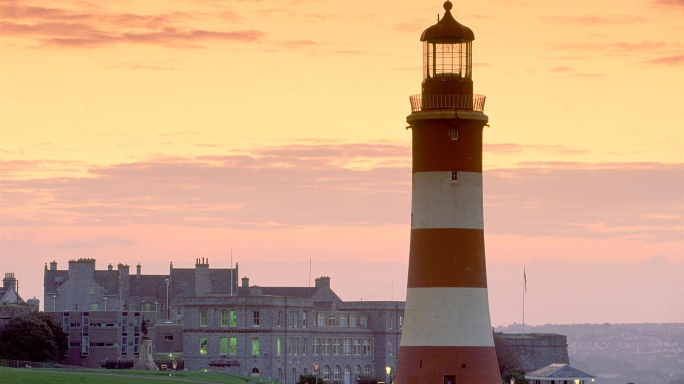 Pobřežní Lighthouse HD Wallpaper #7 - 1366x768