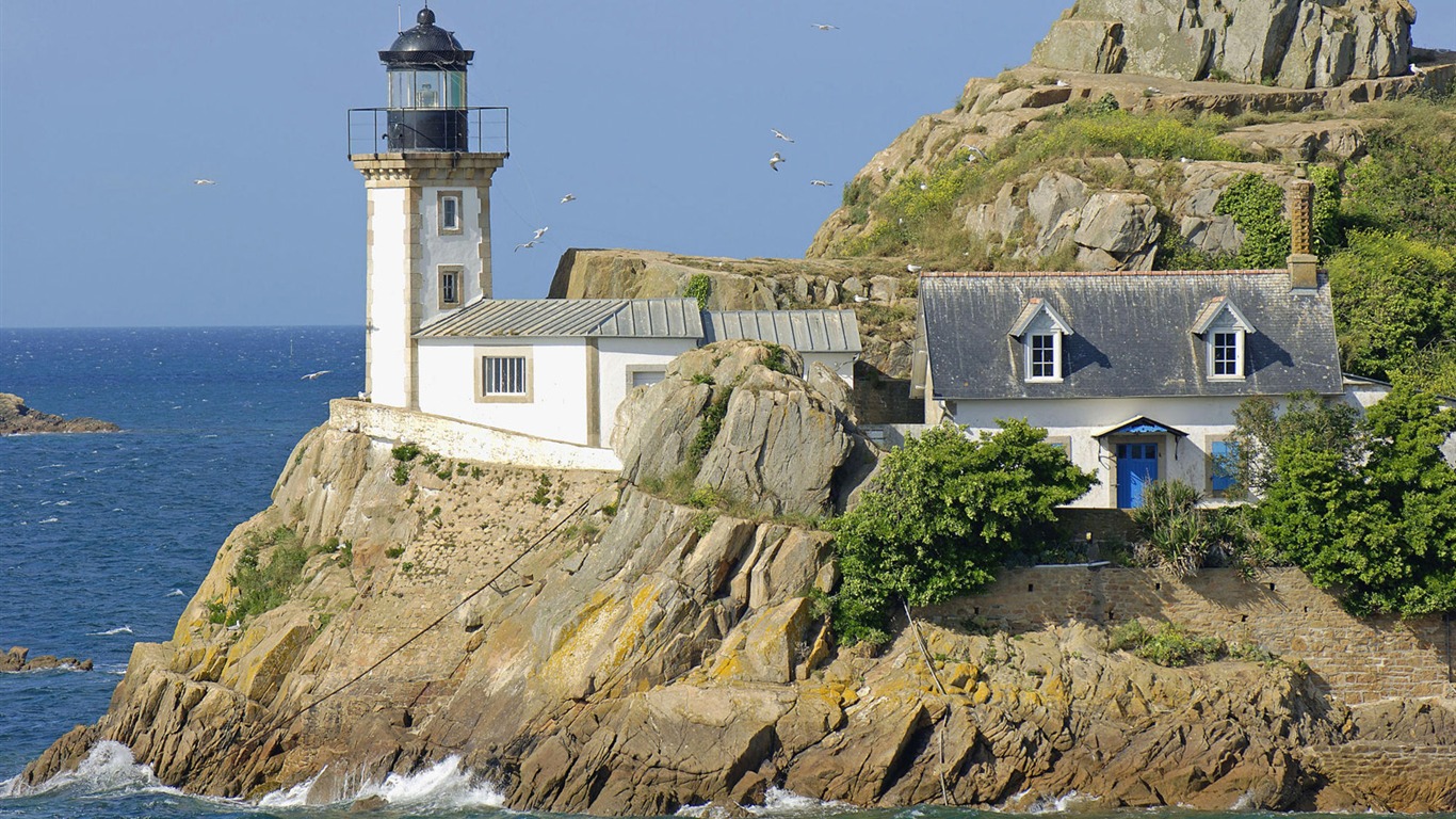 Pobřežní Lighthouse HD Wallpaper #28 - 1366x768