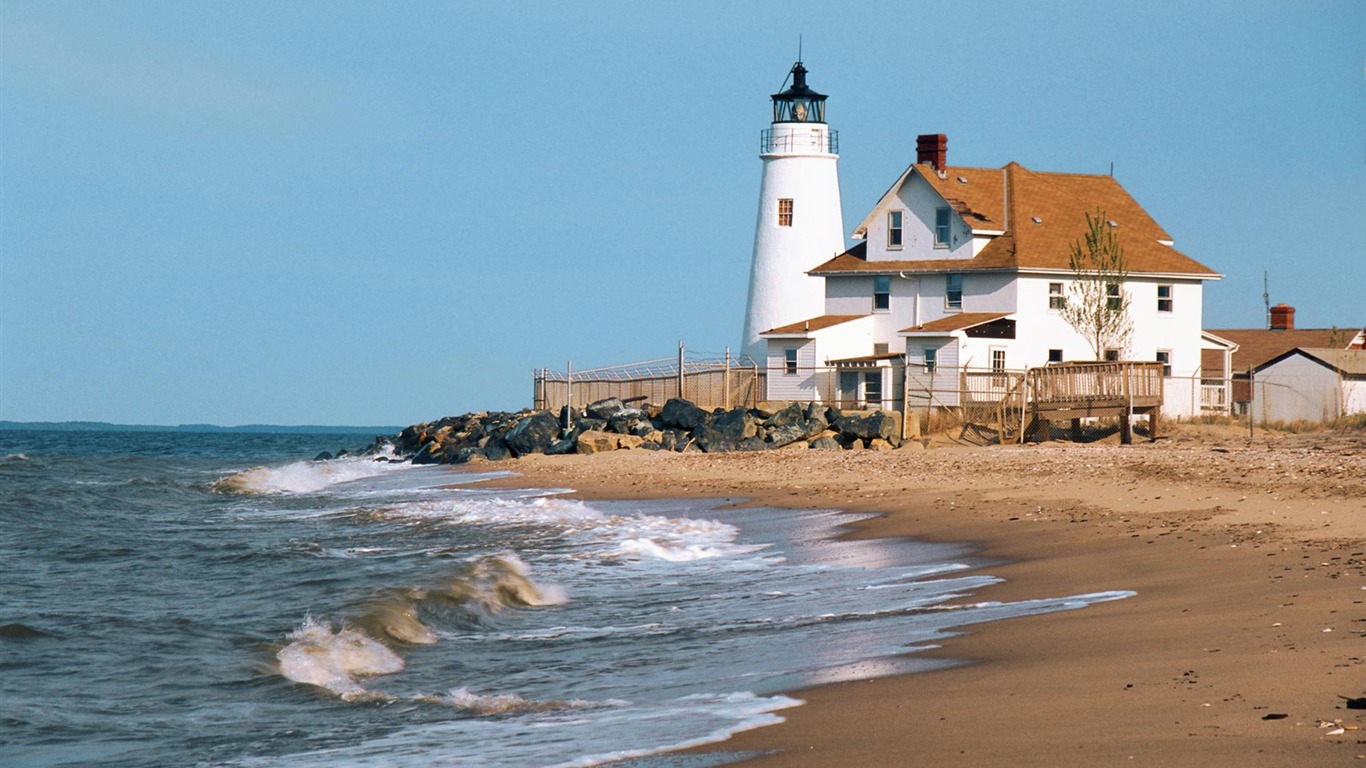 Coastal Lighthouse HD Wallpaper #29 - 1366x768