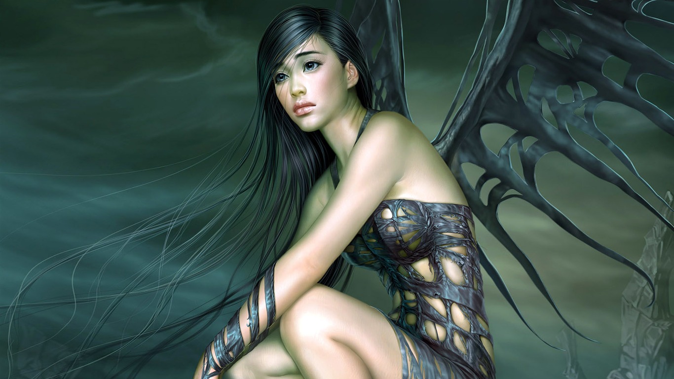 奇幻女性精美插畫壁紙 #12 - 1366x768