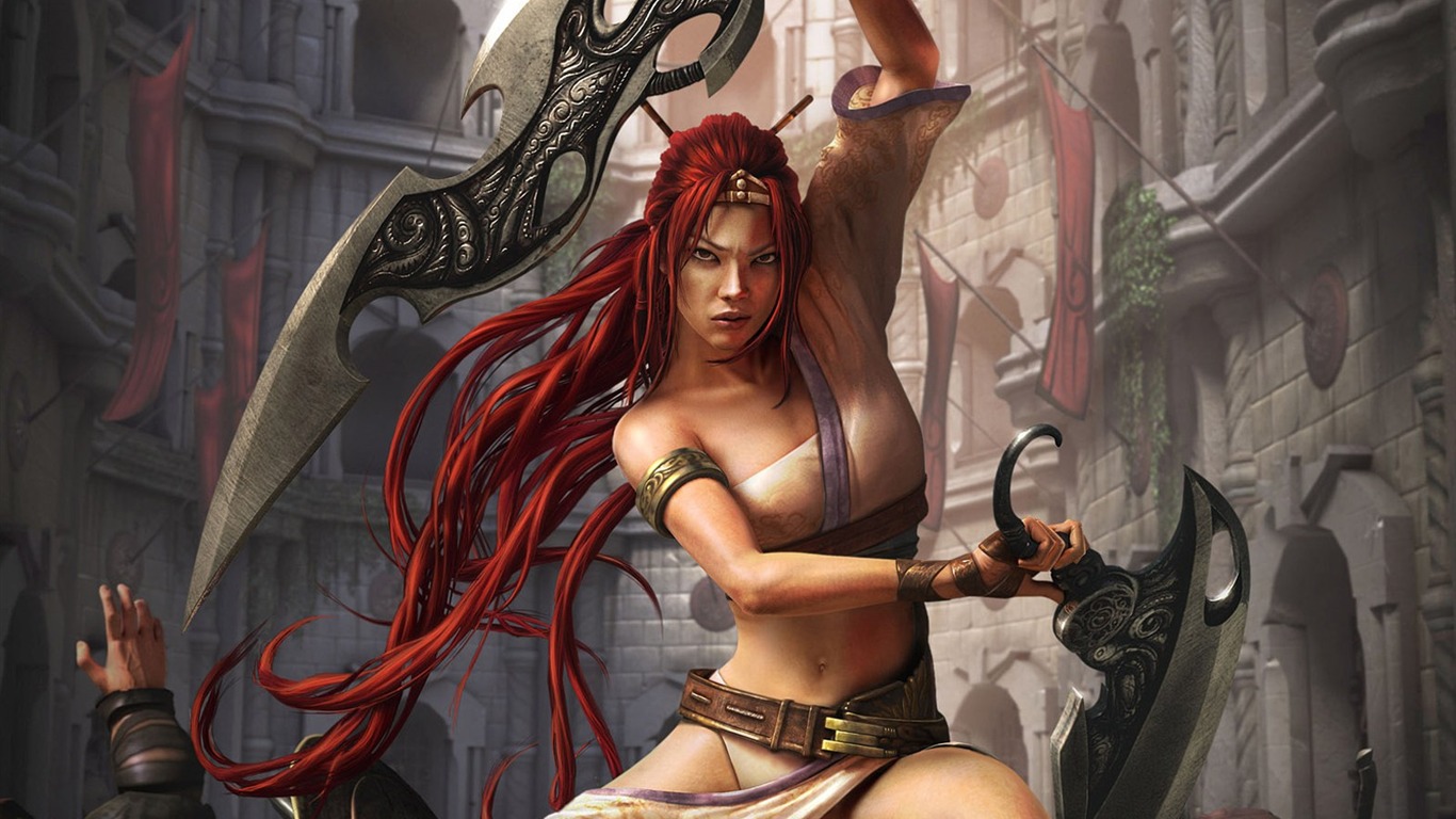 Krásné ženy wallpaper fantasy ilustrátor #32 - 1366x768