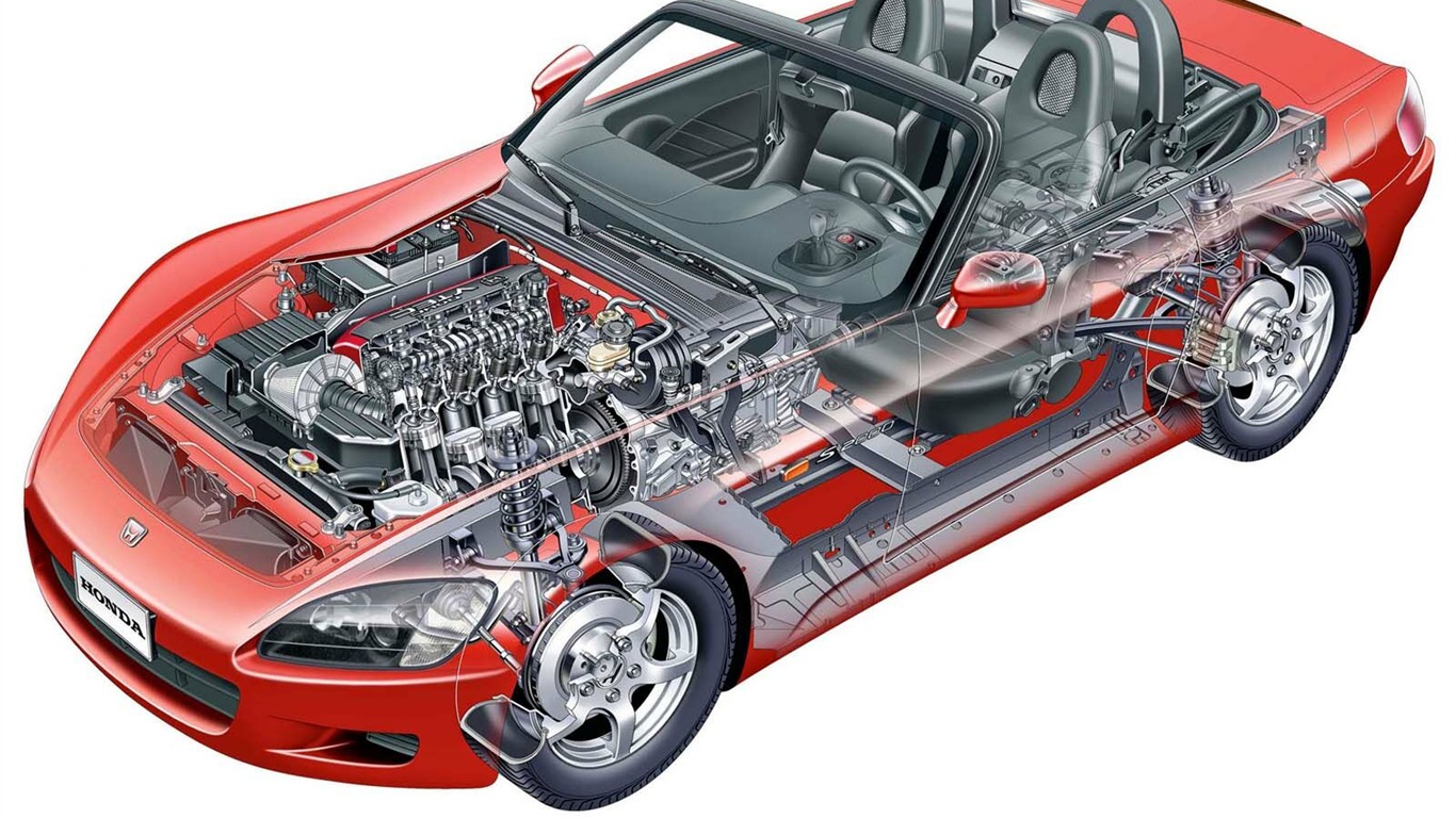 Honda S2000 auta na plochu #10 - 1366x768