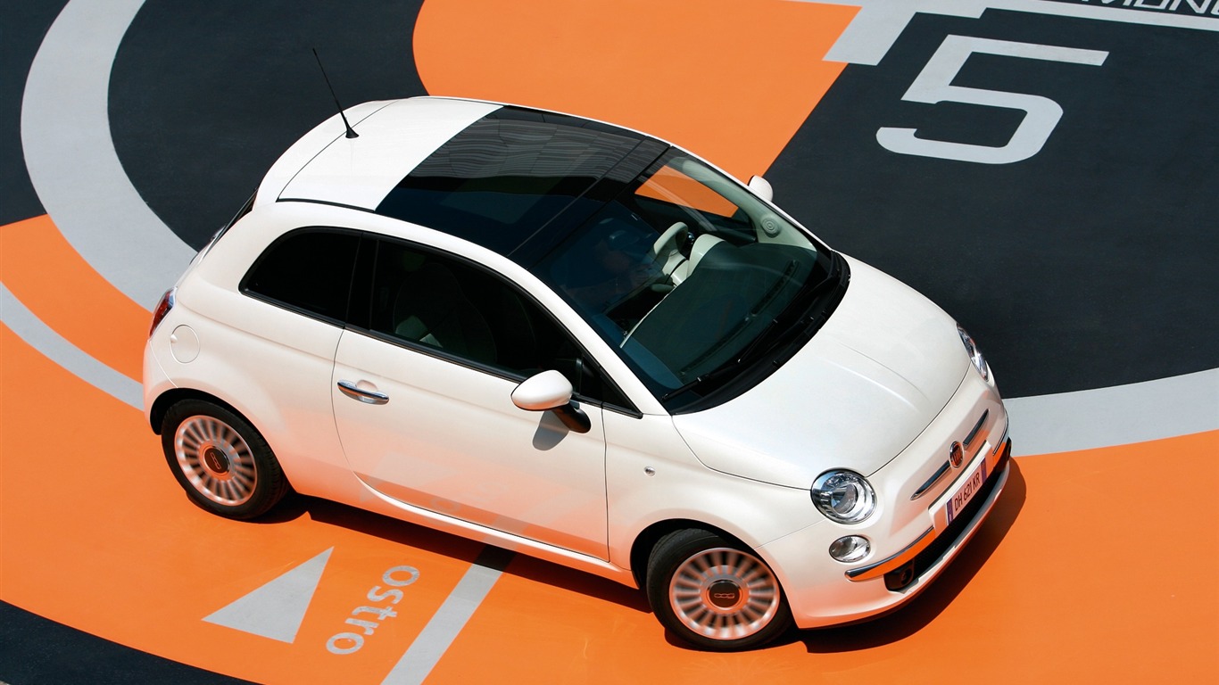 Fiat 500 tapet #2 - 1366x768