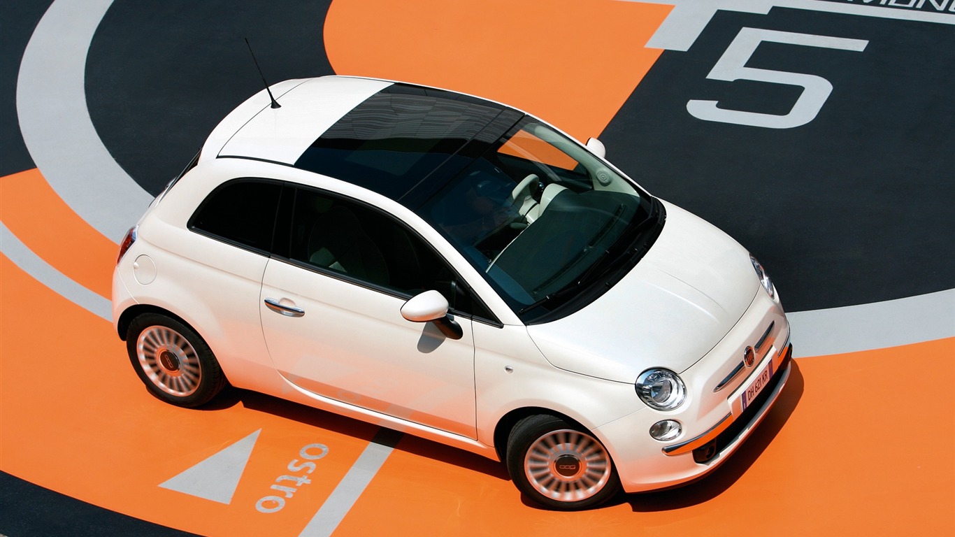 菲亚特 Fiat 500 壁纸2 - 1366x768