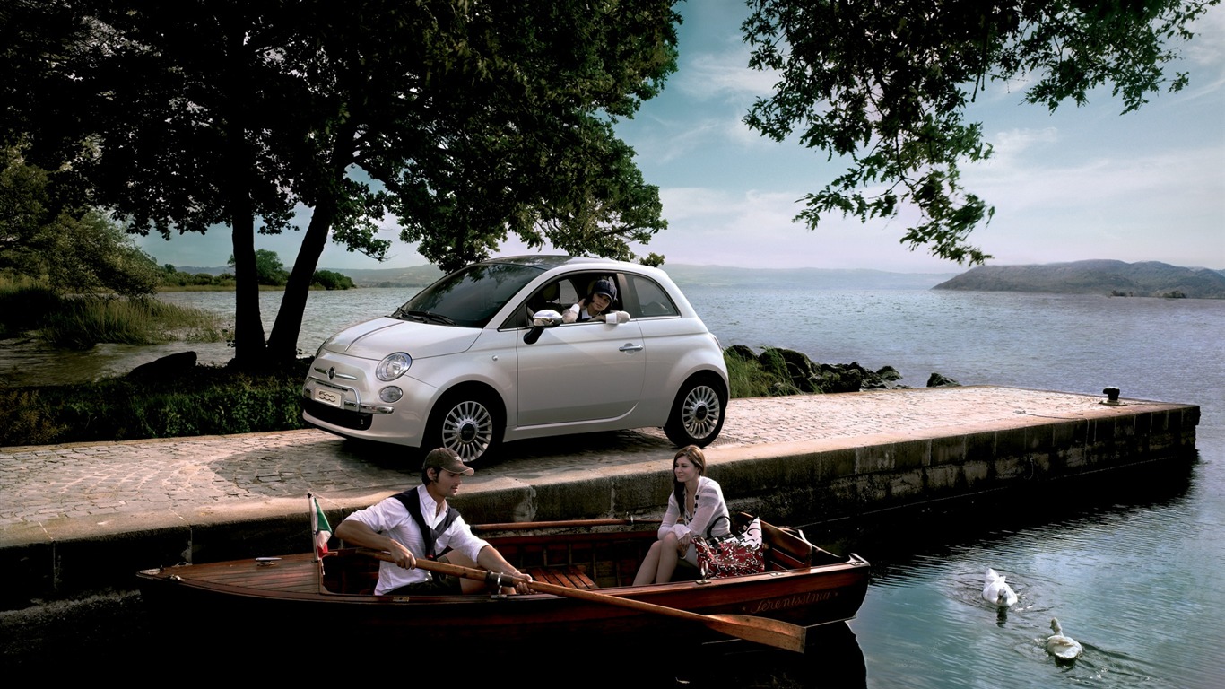 Fiat 500 tapet #12 - 1366x768