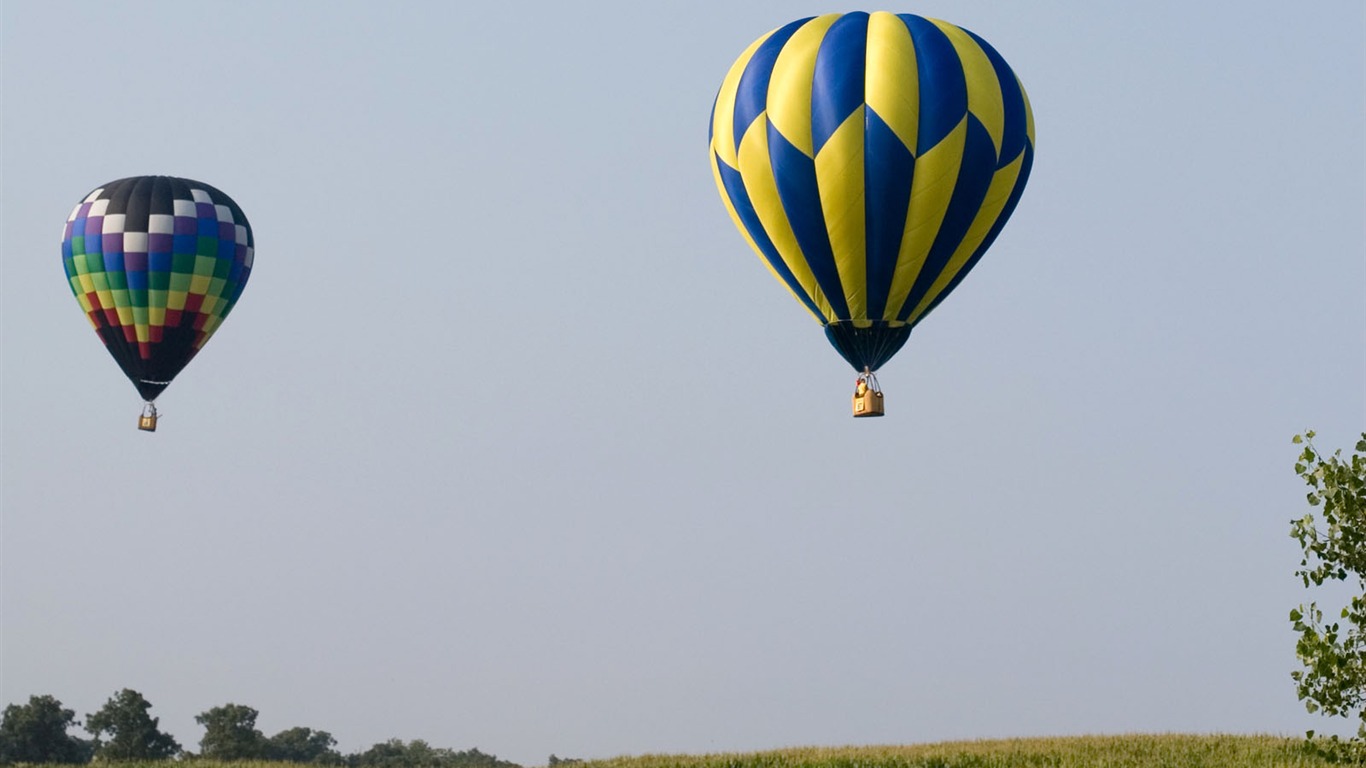 Hot air balloon wallpaper #19 - 1366x768