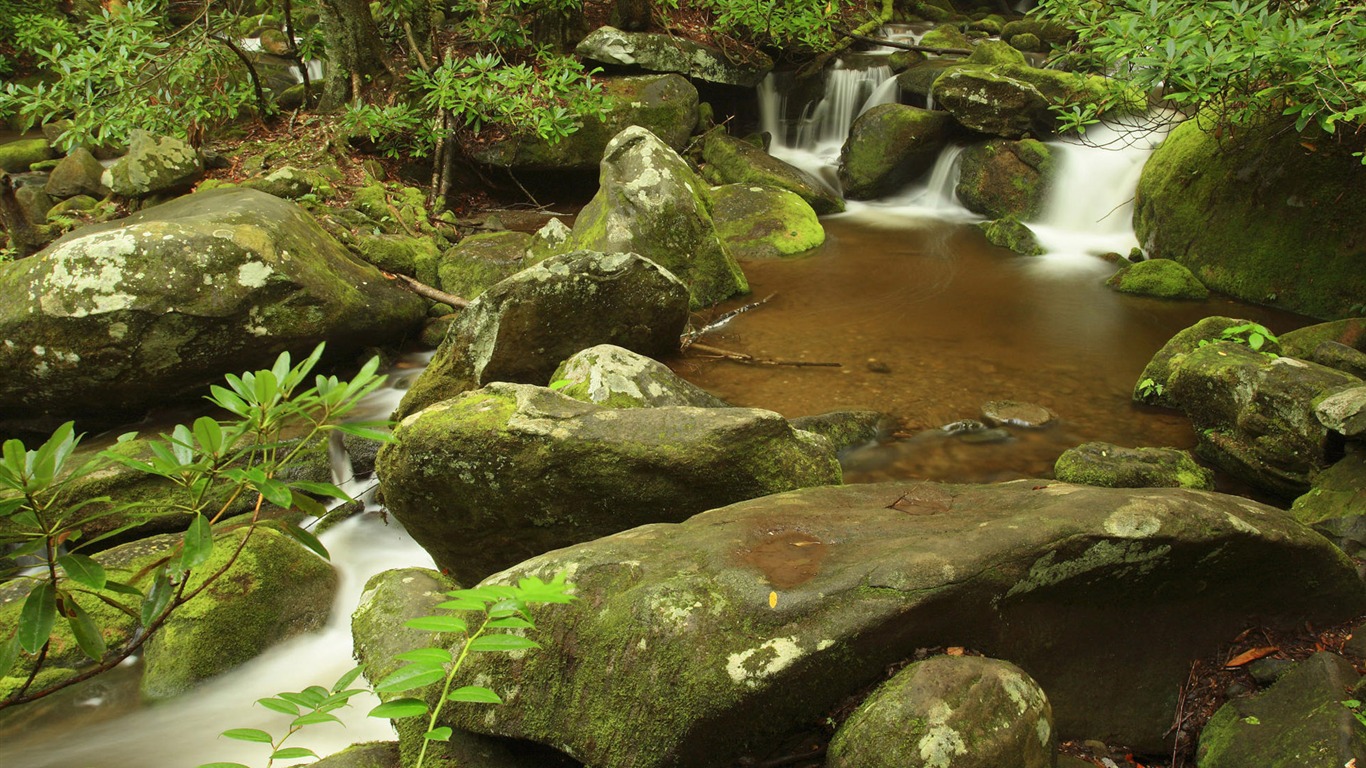 Vodní toky HD Tapety na plochu #22 - 1366x768