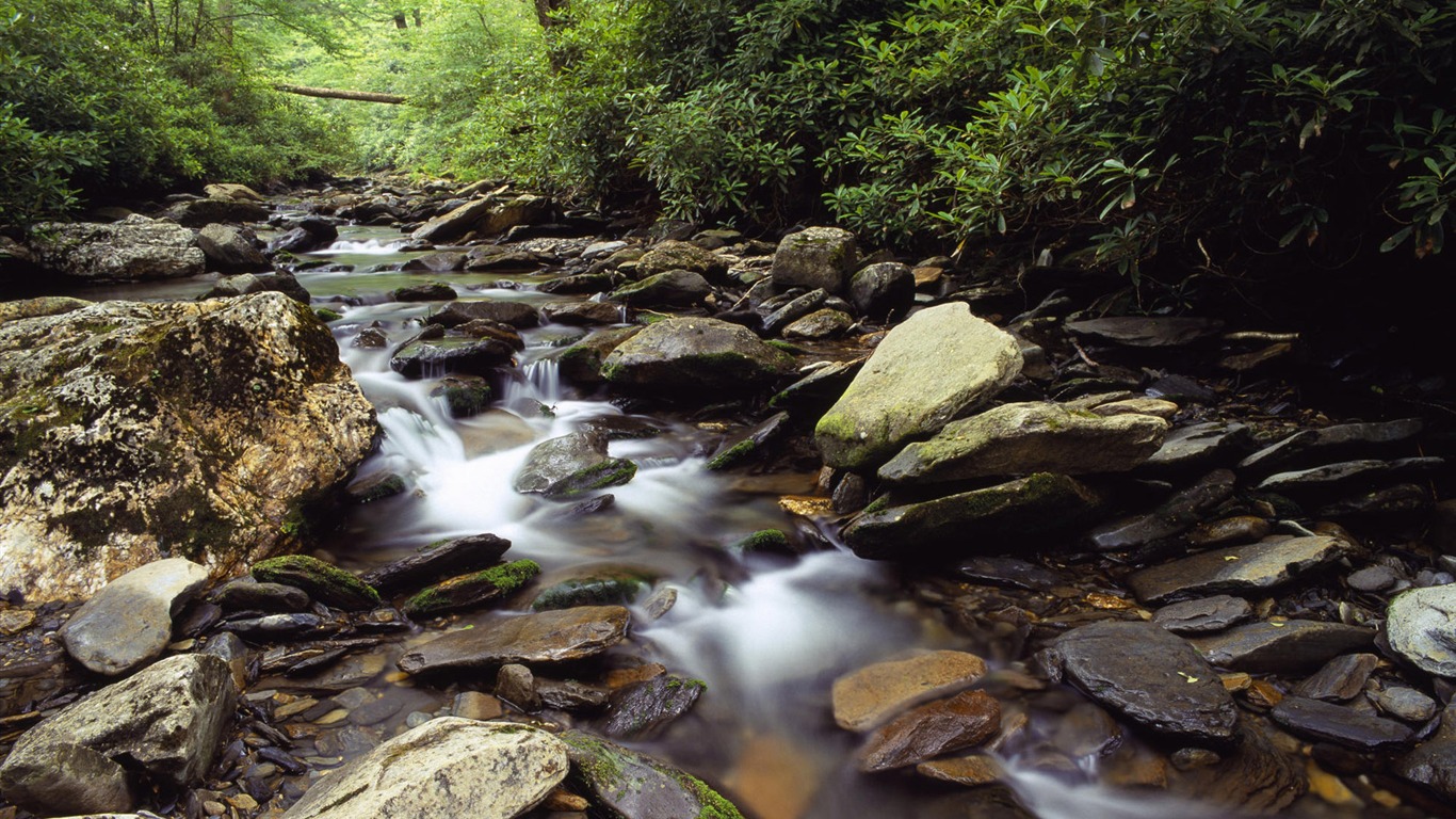 Water streams HD Wallpapers #27 - 1366x768