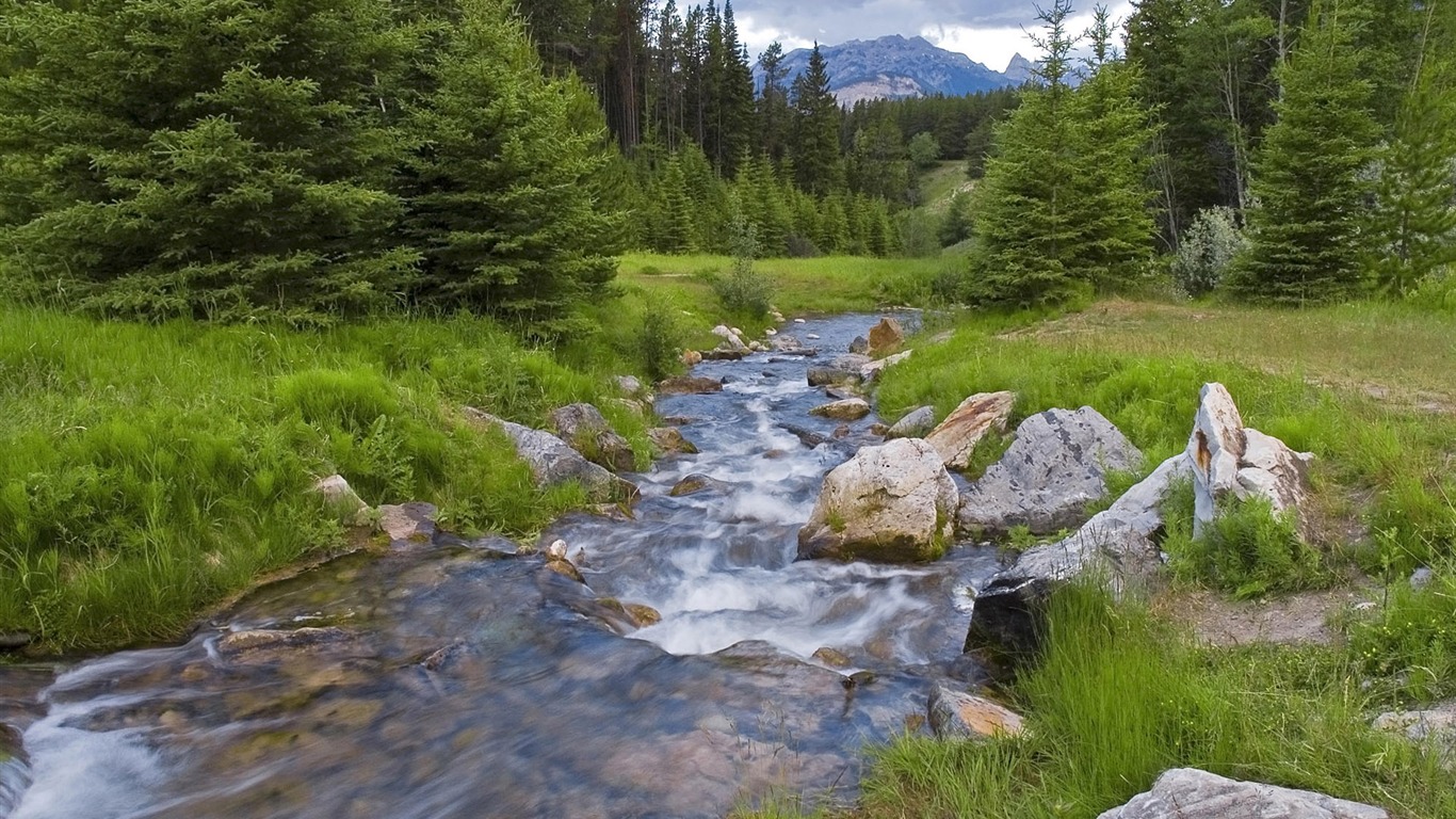 Water streams HD Wallpapers #28 - 1366x768
