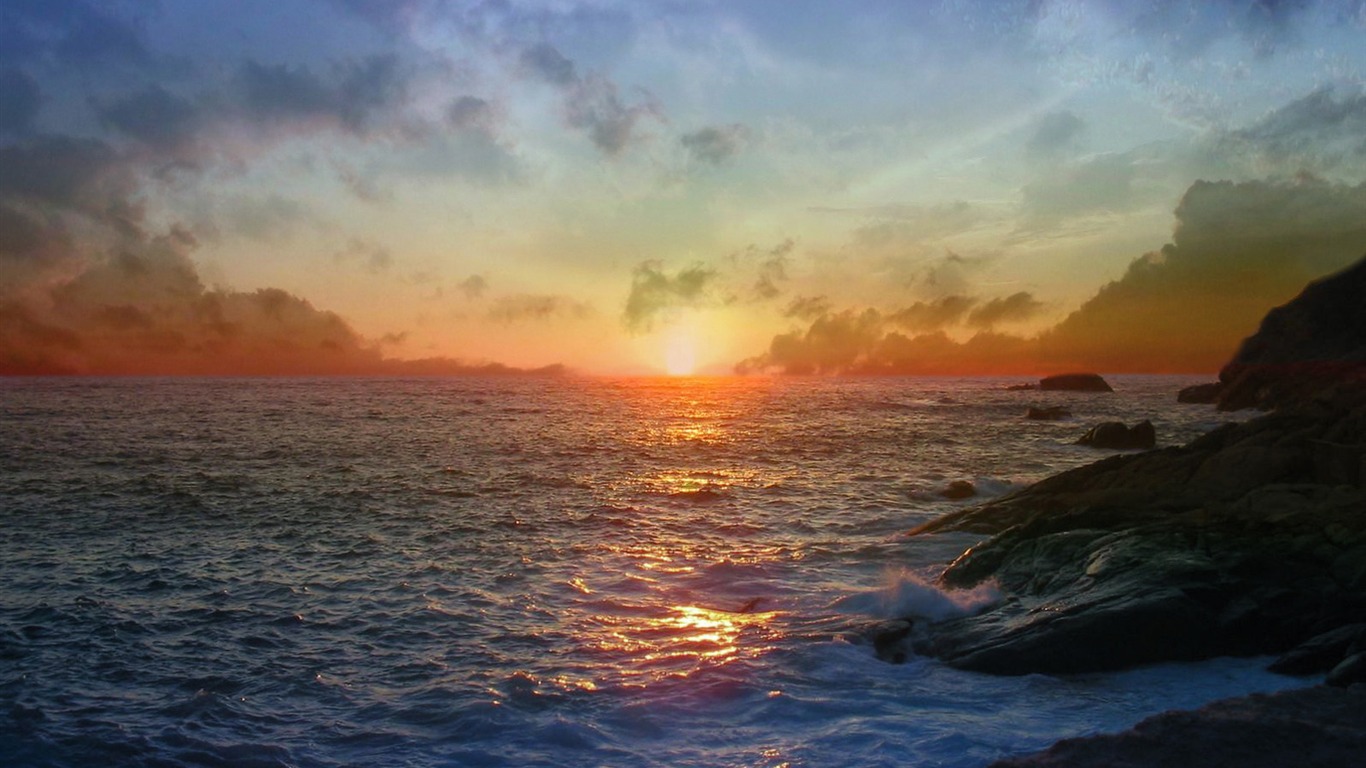 Dream náladu Ranní HD Wallpaper #1 - 1366x768