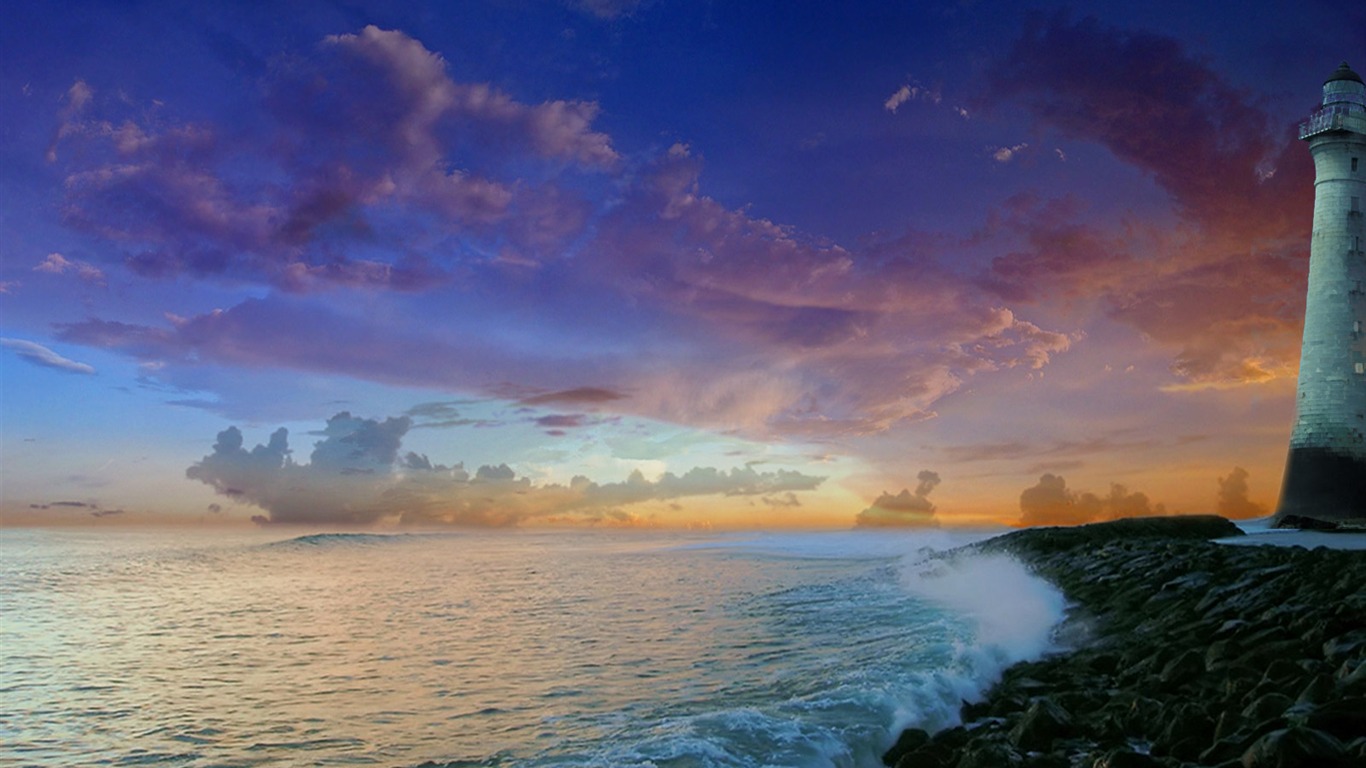 Dream náladu Ranní HD Wallpaper #3 - 1366x768