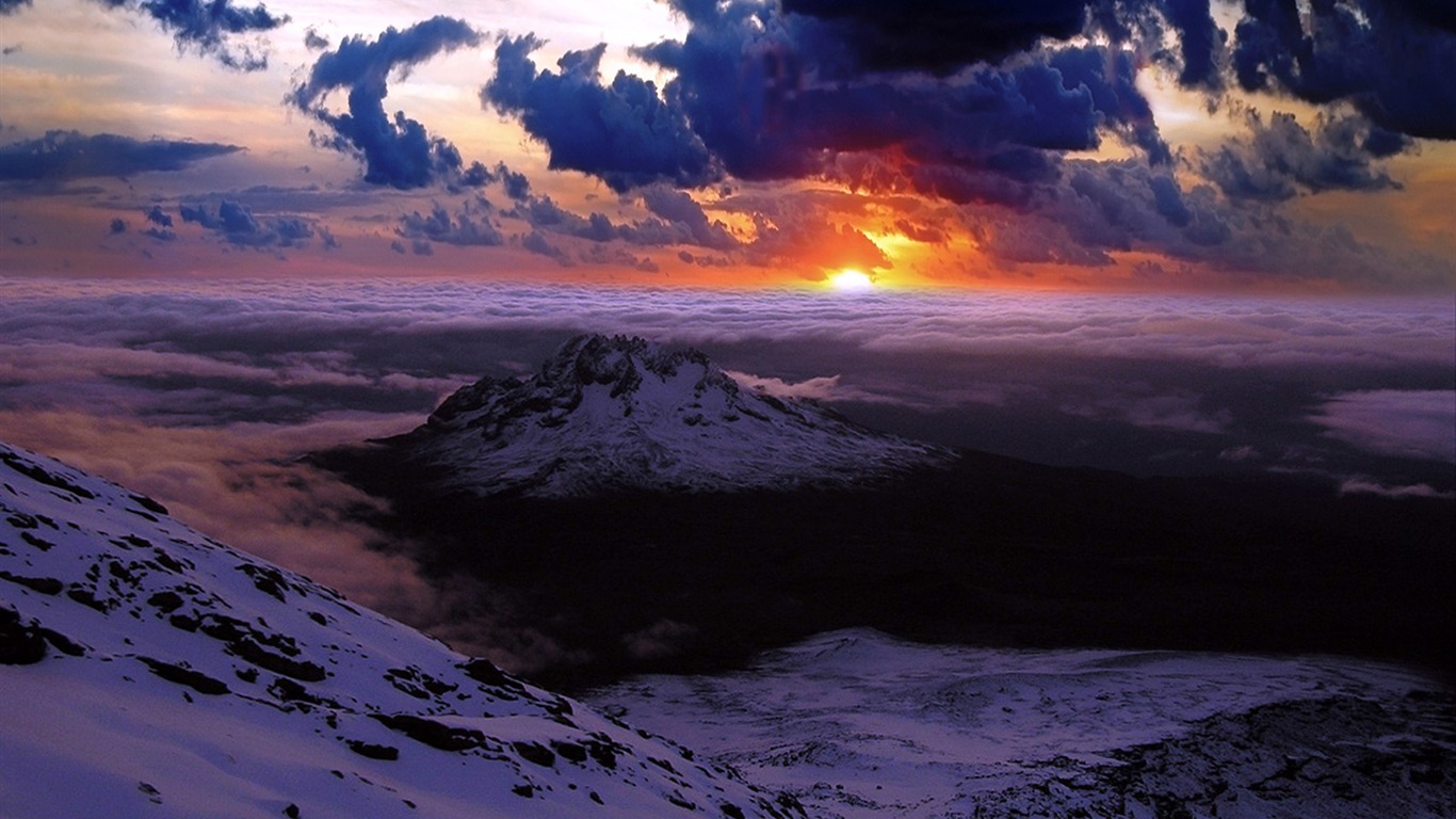 Dream náladu Ranní HD Wallpaper #5 - 1366x768