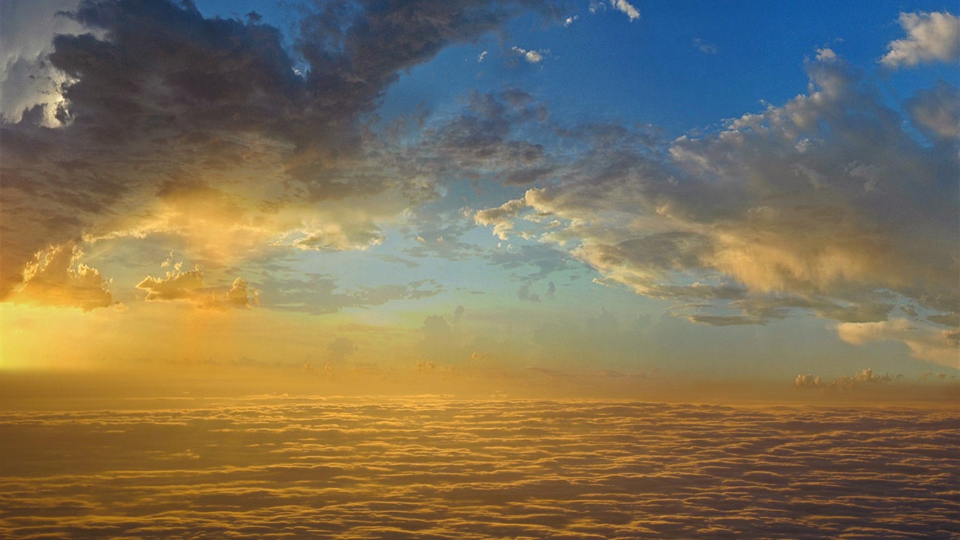 Dream náladu Ranní HD Wallpaper #15 - 1366x768