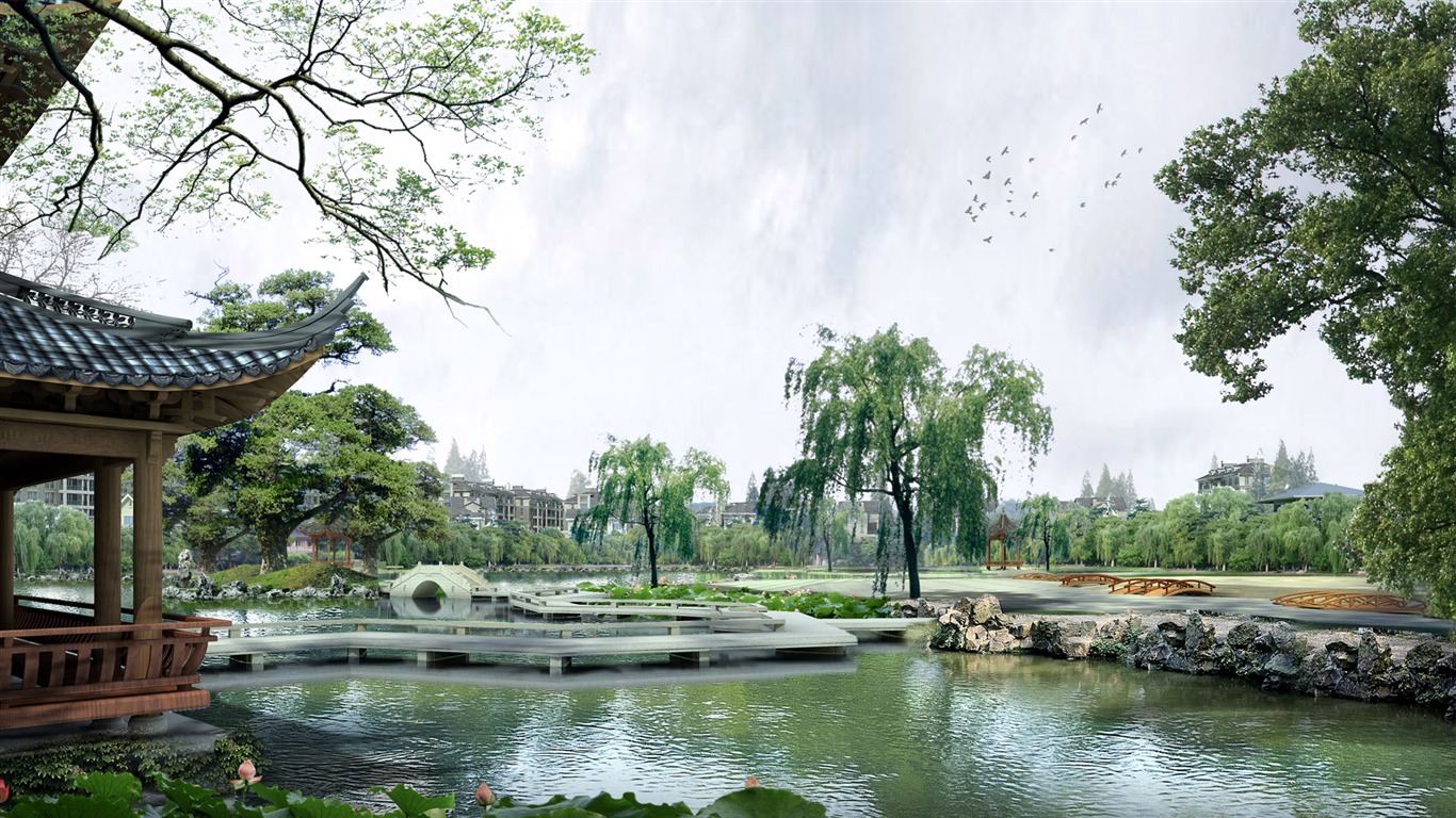 建築園林精美壁紙 #4 - 1366x768