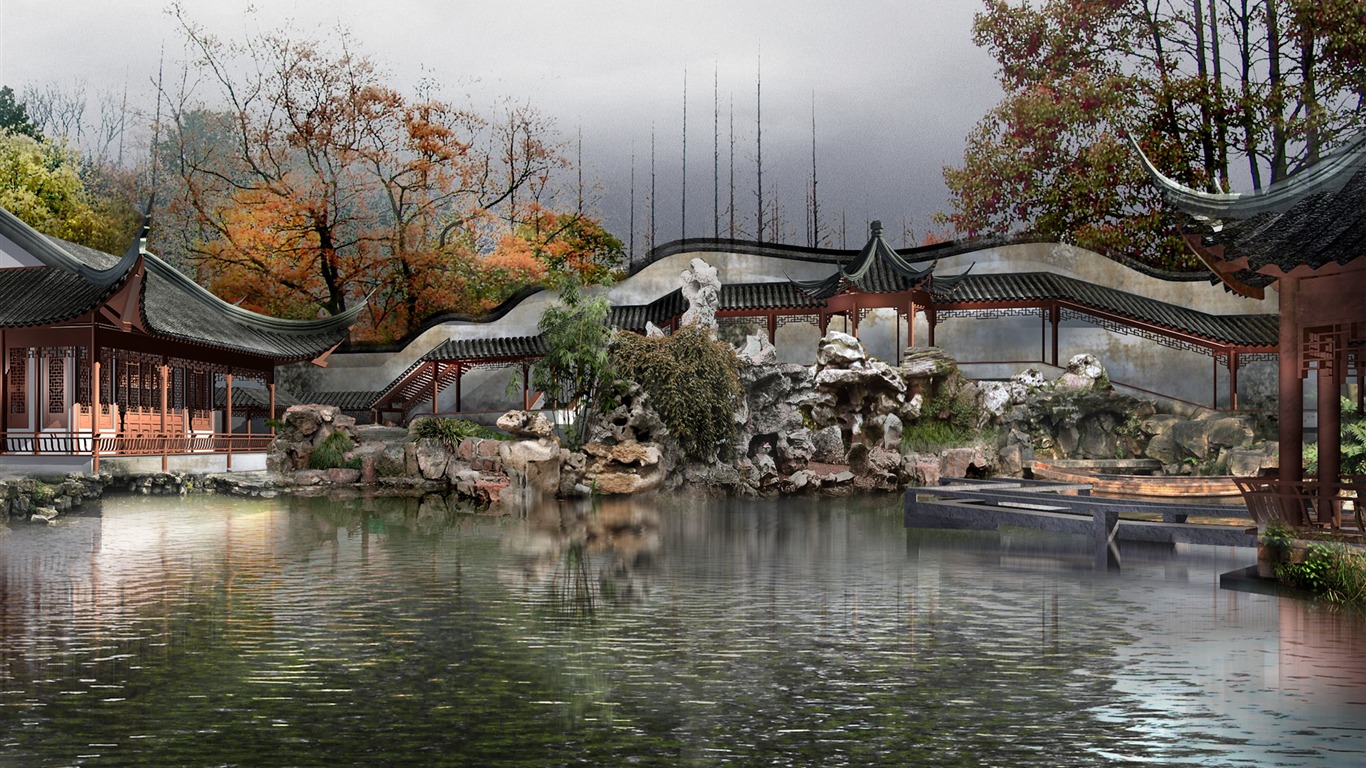 建築園林精美壁紙 #5 - 1366x768