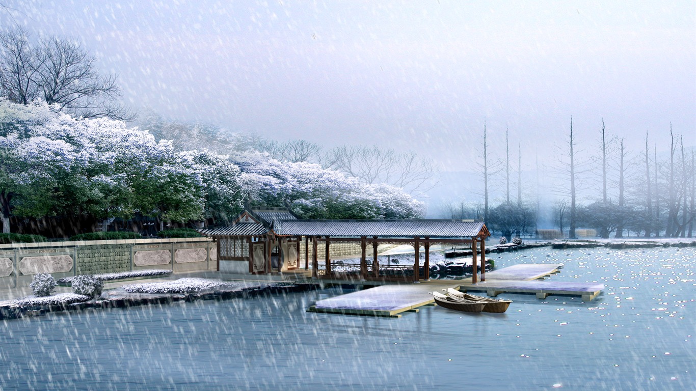 建築園林精美壁紙 #10 - 1366x768