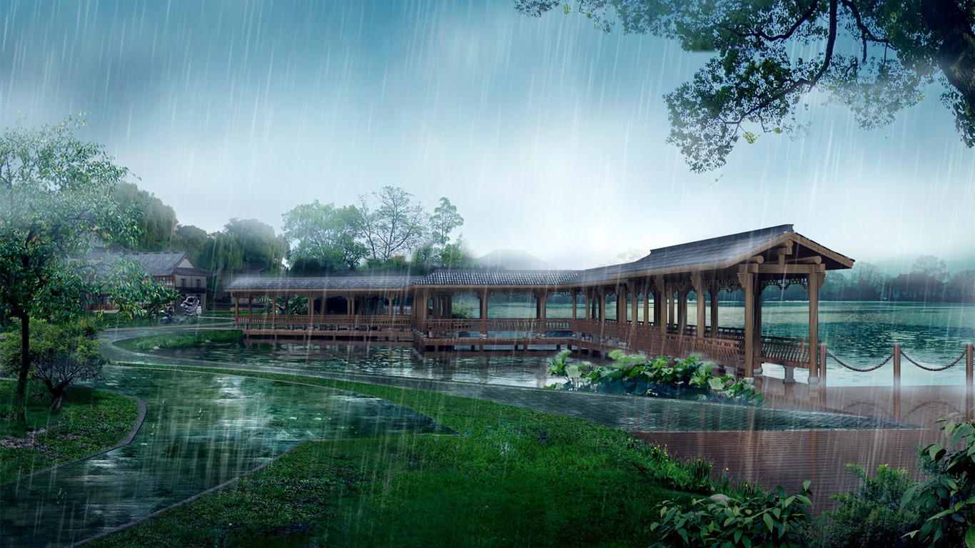 建築園林精美壁紙 #12 - 1366x768