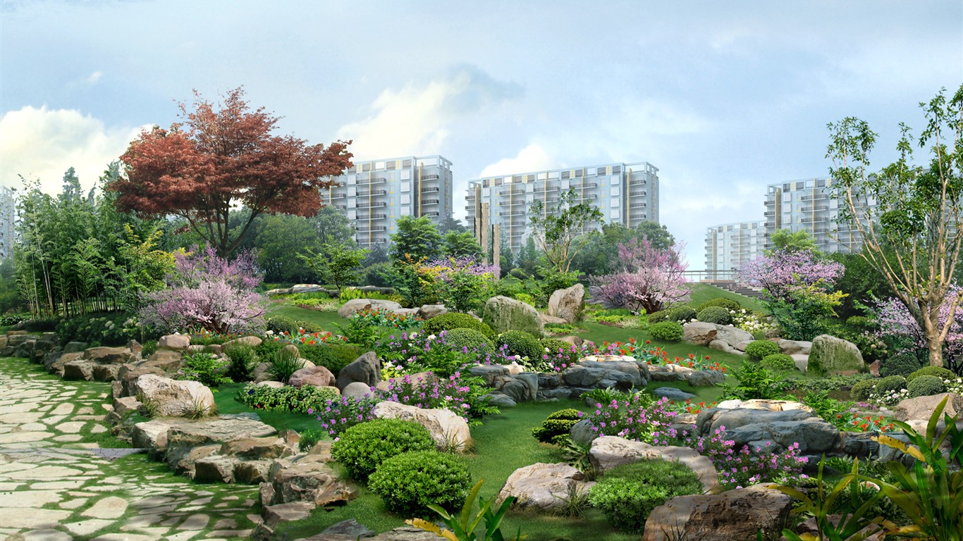 建築園林精美壁紙 #16 - 1366x768