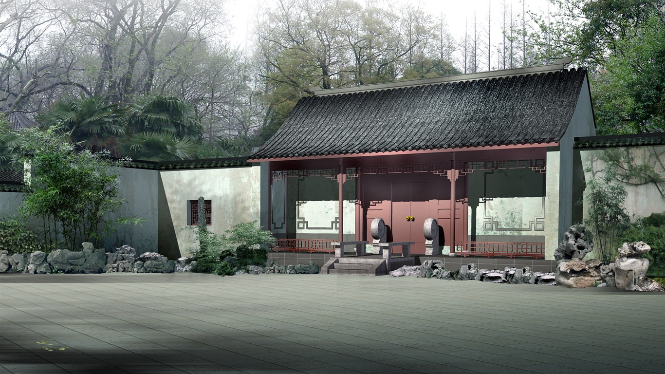 建築園林精美壁紙 #23 - 1366x768