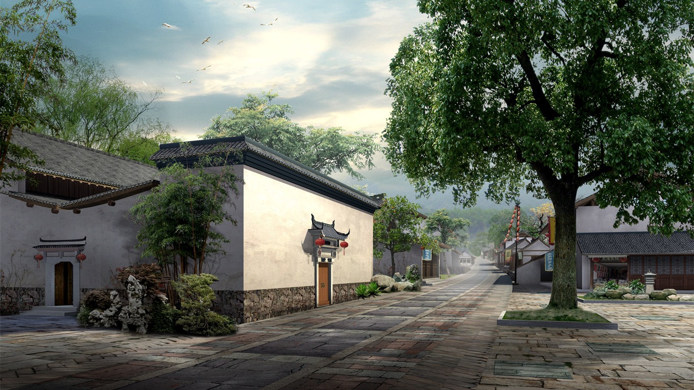 建築園林精美壁紙 #28 - 1366x768
