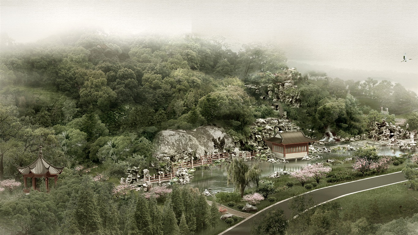 建築園林精美壁紙 #37 - 1366x768
