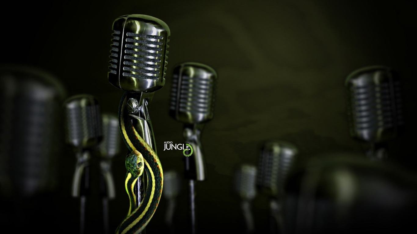 Audio Jungle設計壁紙 #10 - 1366x768