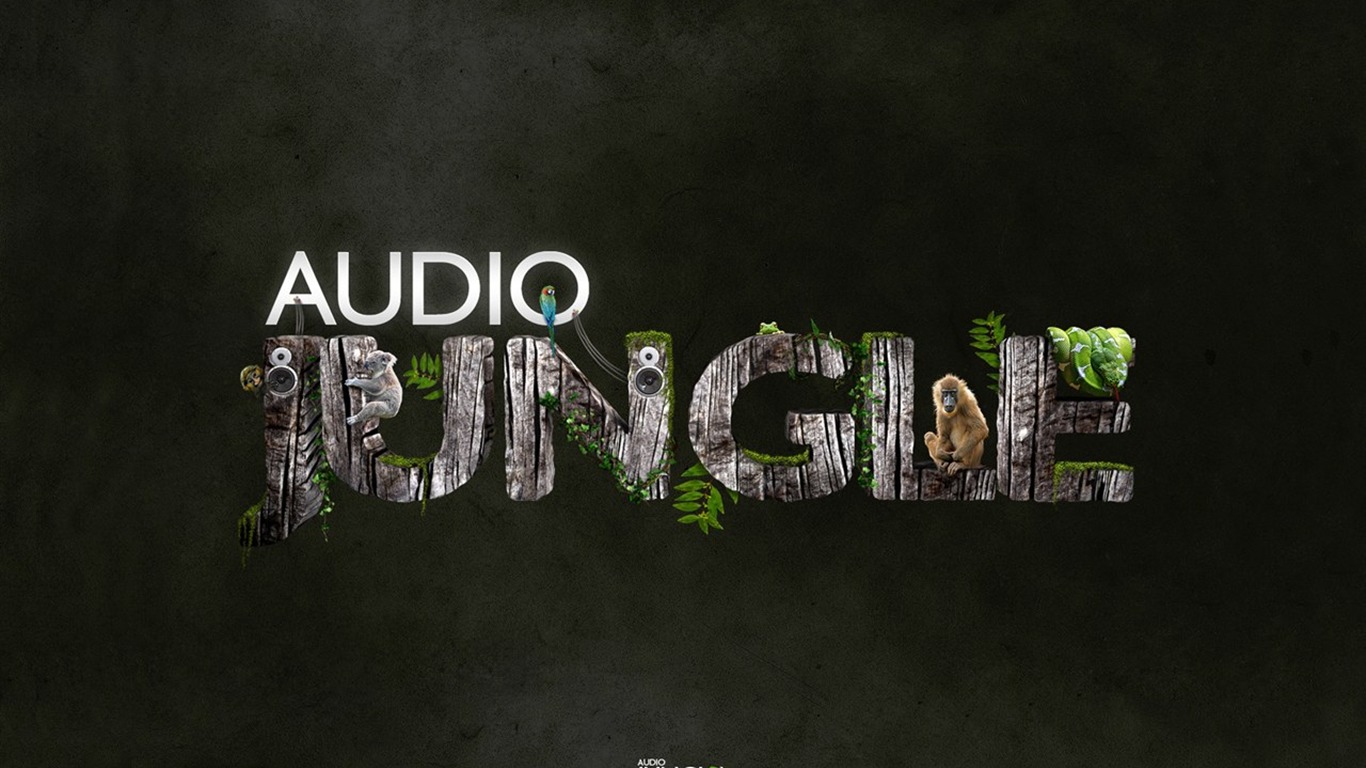 Audio Jungle Wallpaper Design #12 - 1366x768