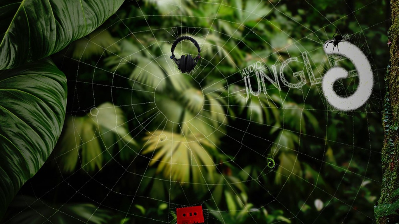 Audio Jungle Wallpaper Design #17 - 1366x768