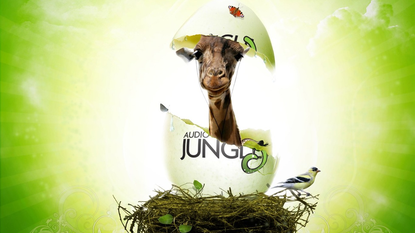 Audio Jungle Wallpaper Design #20 - 1366x768