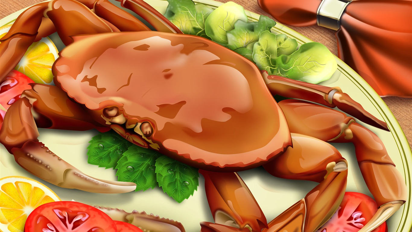 炫彩餐飲壁紙 #1 - 1366x768