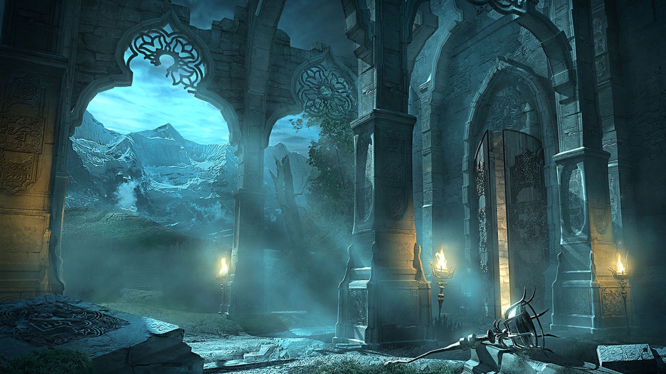 Play Scene exquisite wallpaper #26 - 1366x768