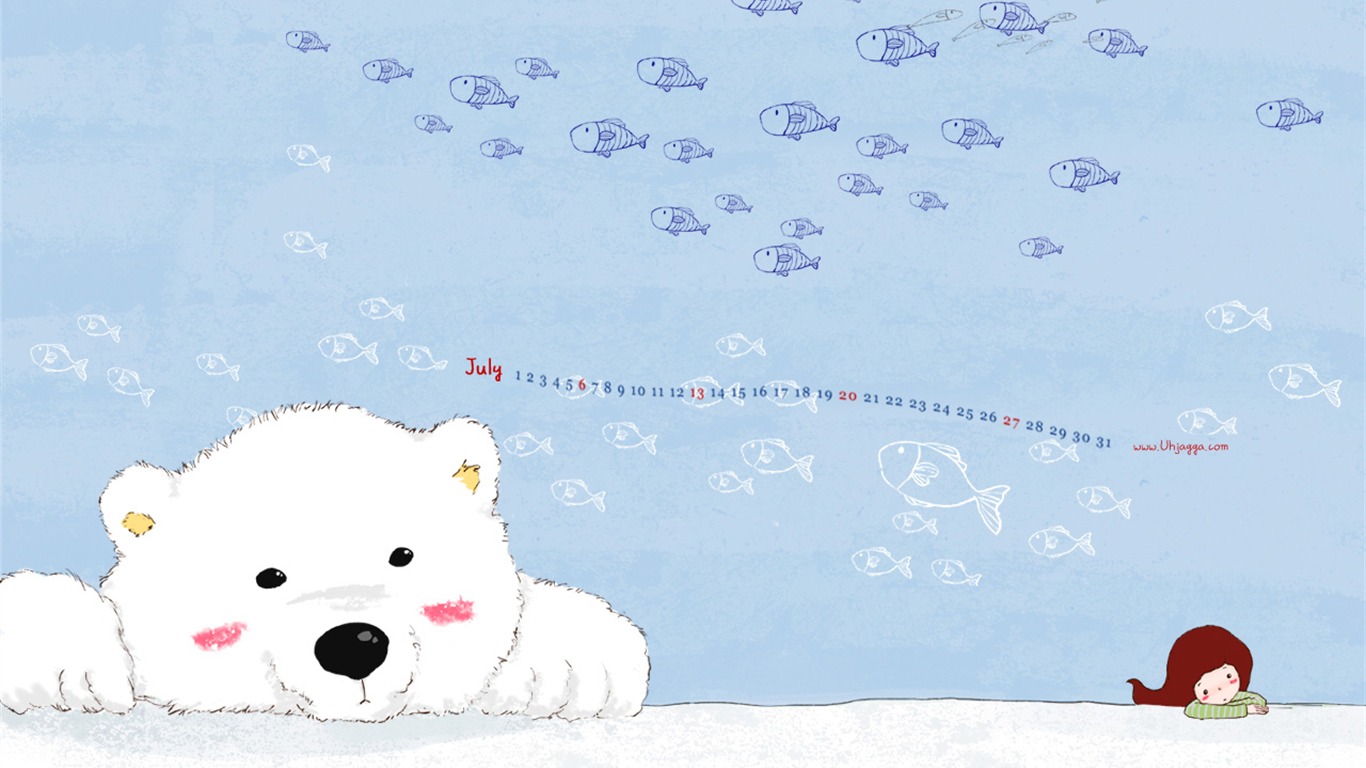 韓國Soo-Hyun柔美插畫 #3 - 1366x768