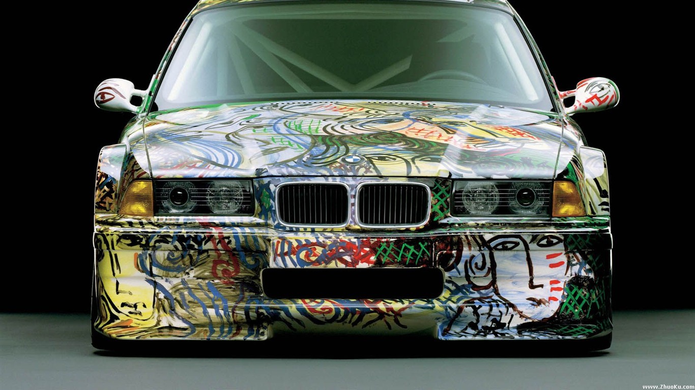 BMW는 - ArtCars는 배경 화면 #5 - 1366x768