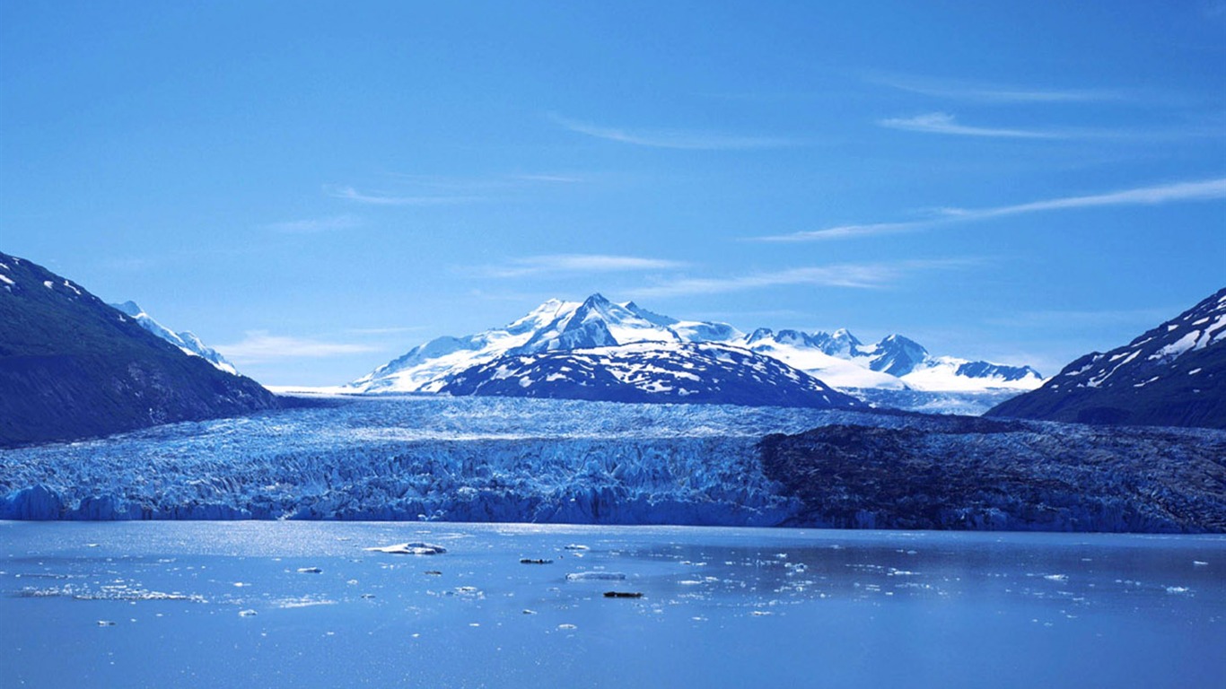 HD wallpaper chladné zimní sníh scéně #5 - 1366x768