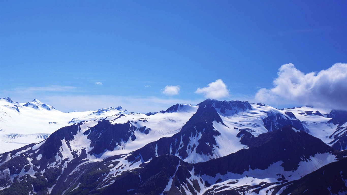 fondos de escritorio de alta definición de invierno la nieve fresca escena #34 - 1366x768