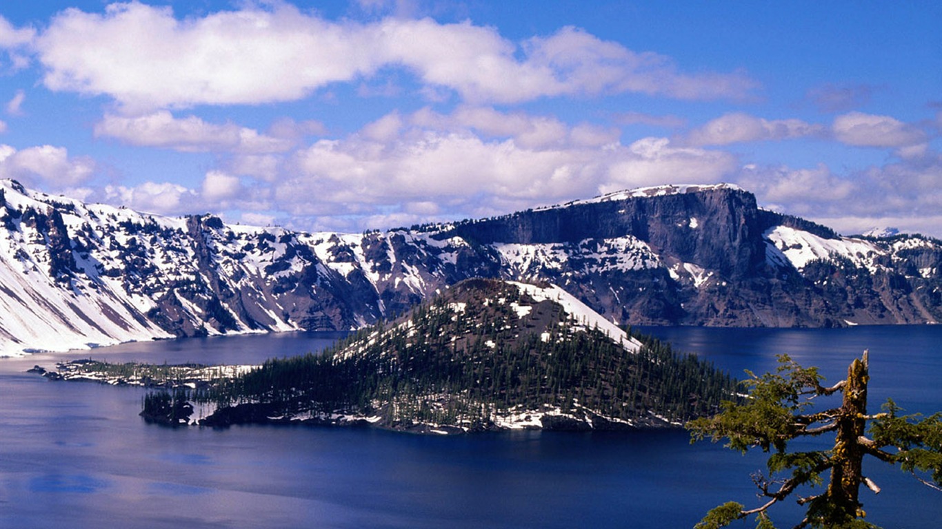 fondos de escritorio de alta definición de invierno la nieve fresca escena #39 - 1366x768