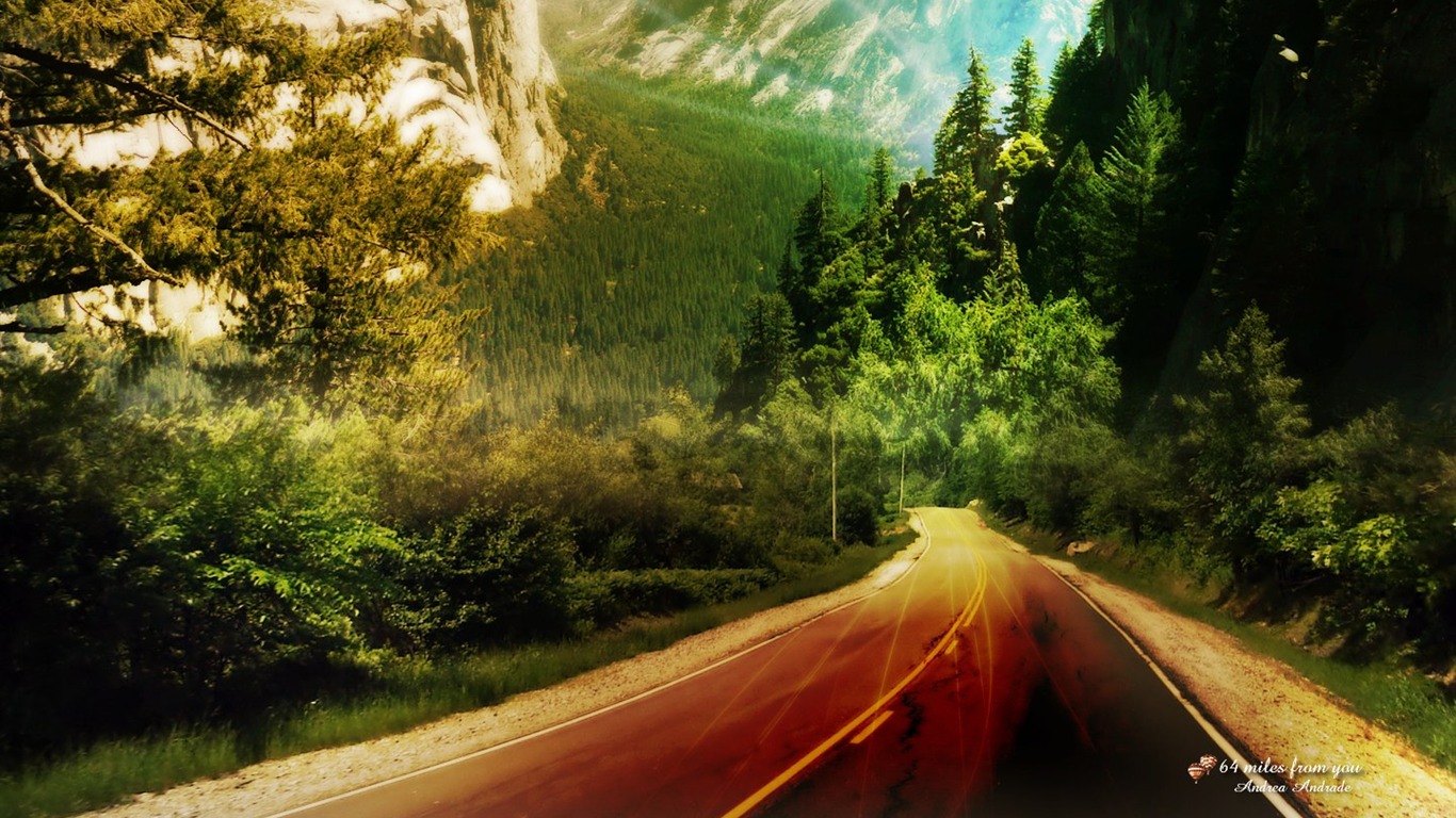 寬屏PS風景壁紙 #5 - 1366x768