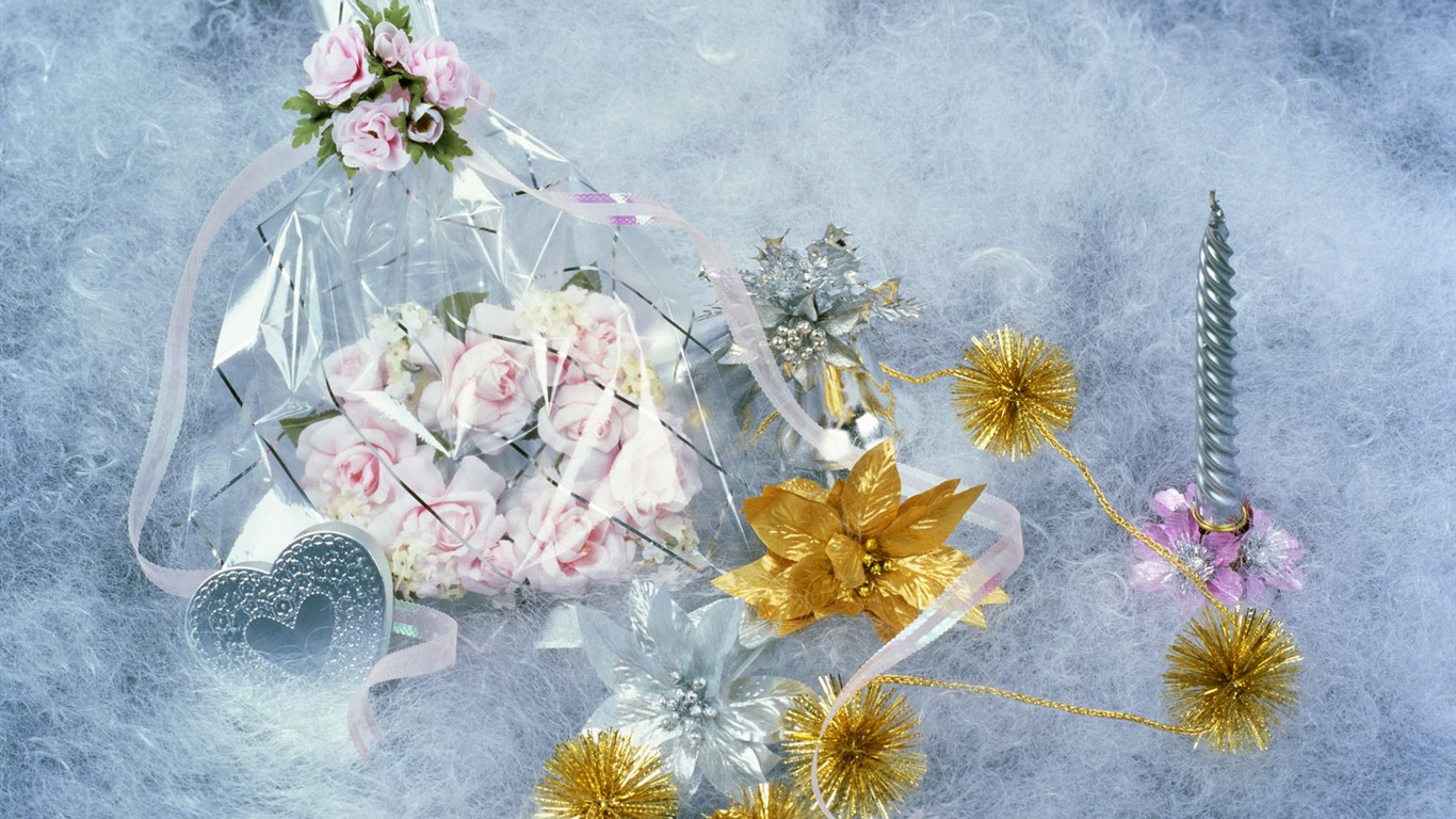 Christmas landscaping series wallpaper (6) #6 - 1366x768