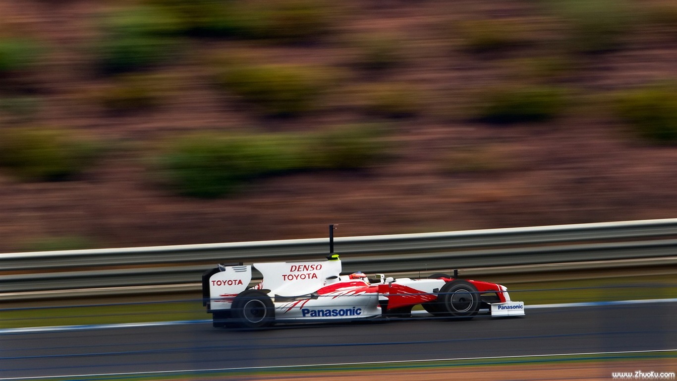 豐田2009 TF109 F1壁紙 #5 - 1366x768