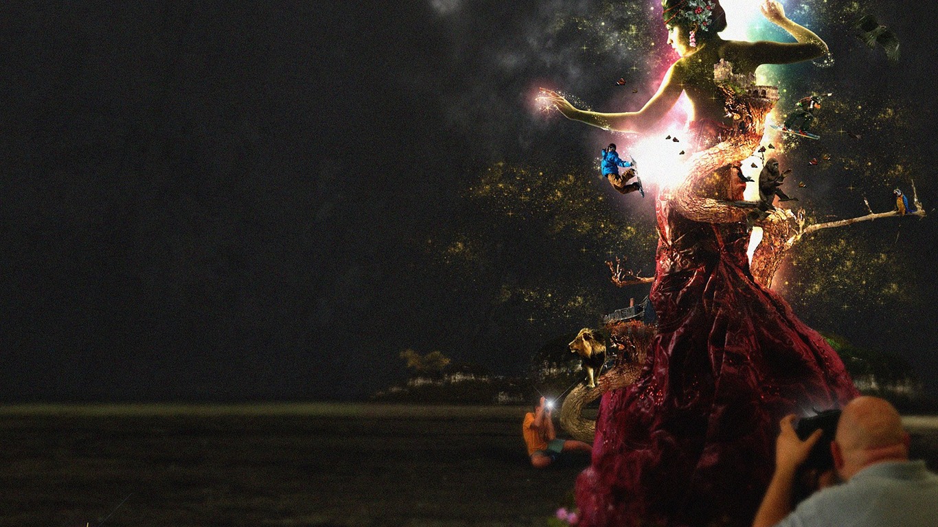 Illustration Design Collection Wallpaper #6 - 1366x768